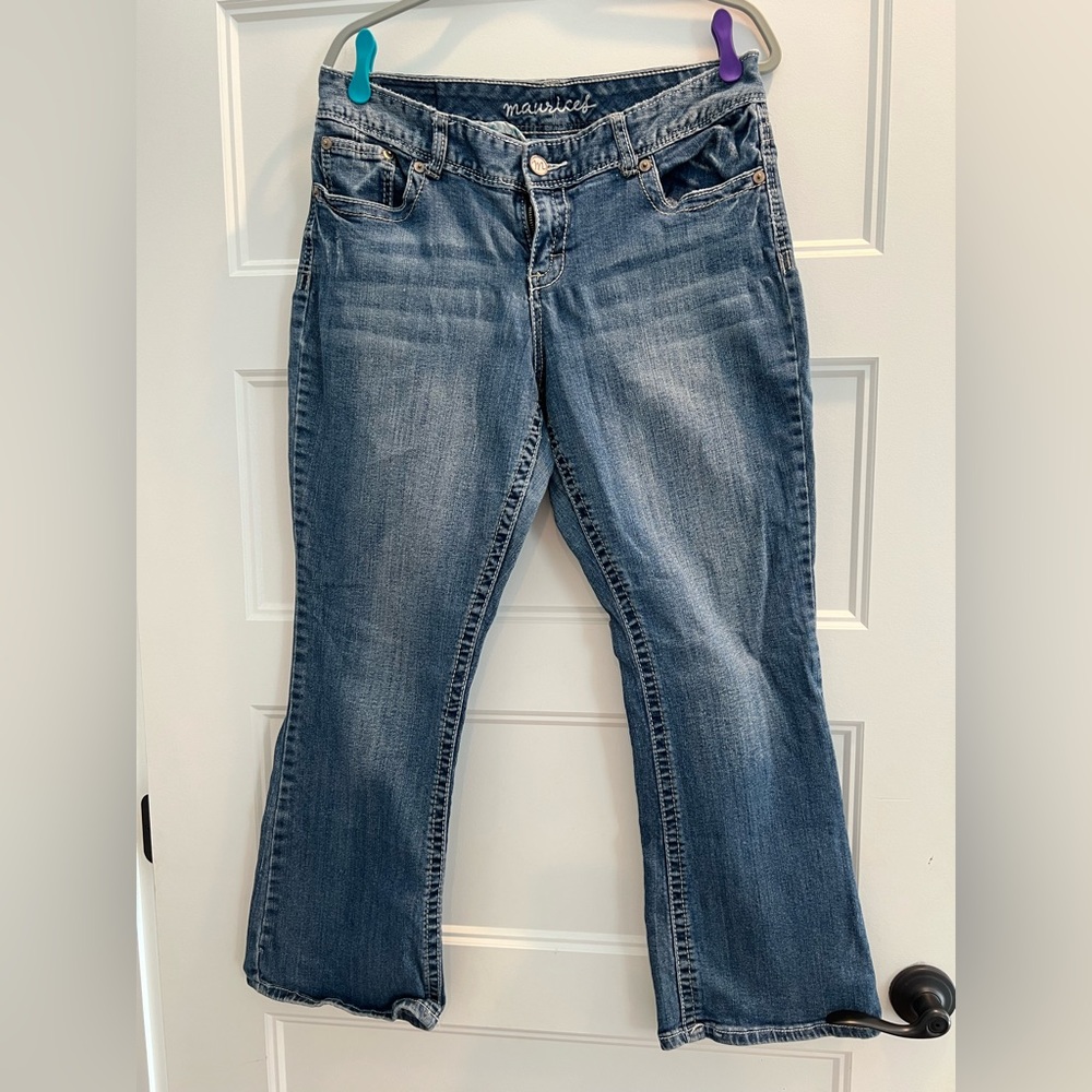 Maurice’s boot cut jeans. Size11/12 short.